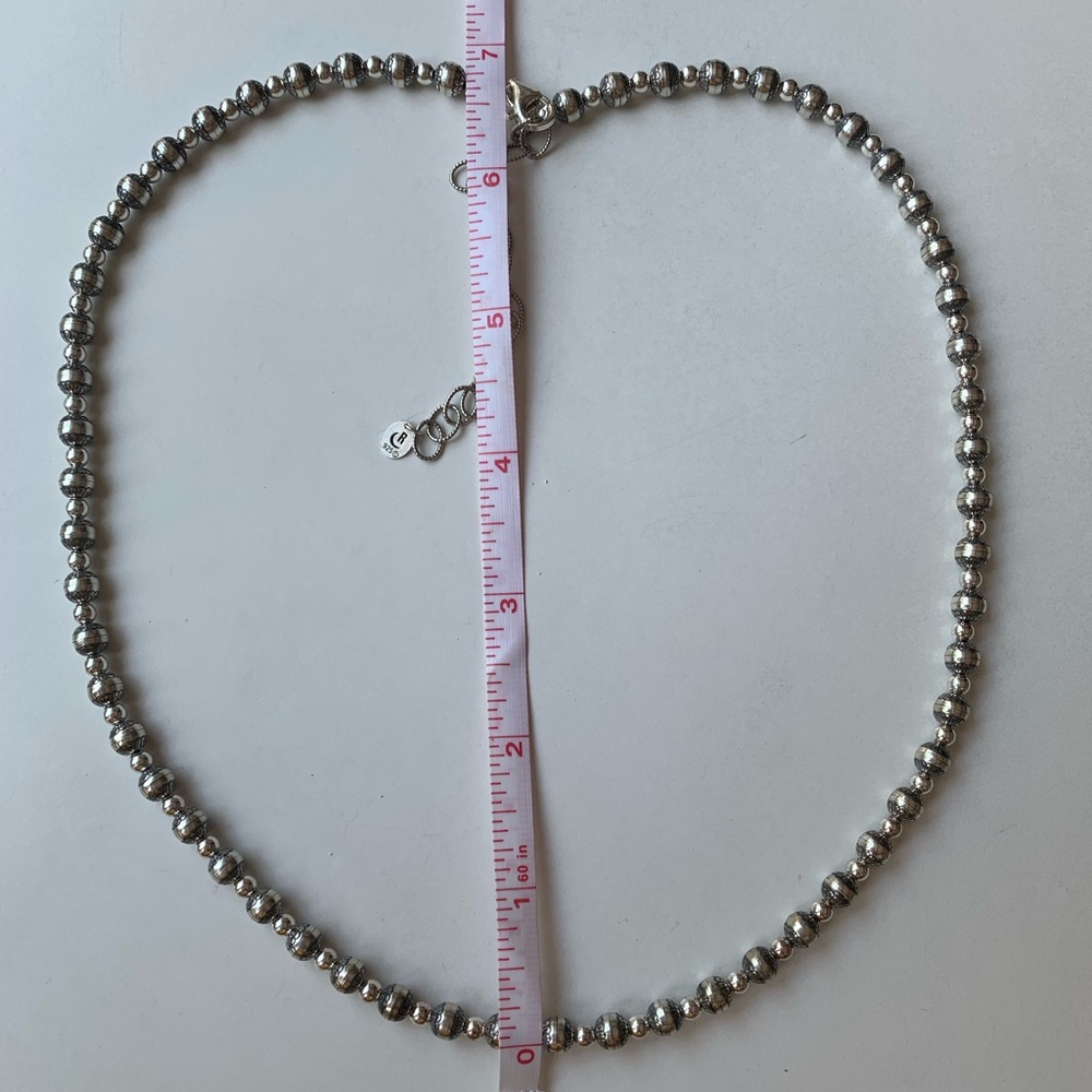 Southwestern sterling 6mm stamped 925 22’ adjustable